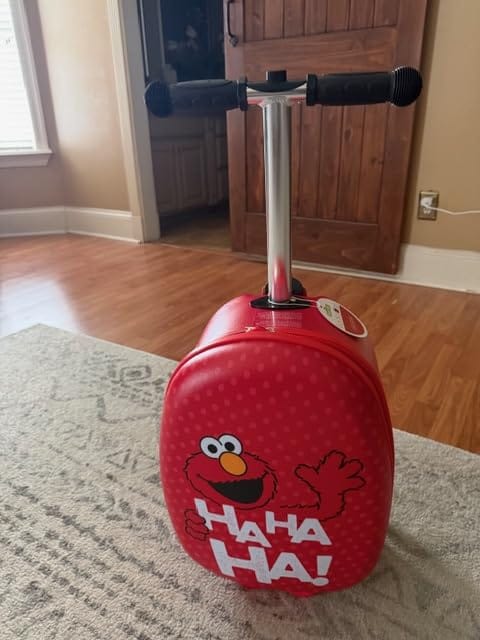 Customer photo review of Elmo Detachable Scooter Luggage