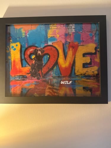 Customer photo review of Personalised Poster - Streetart