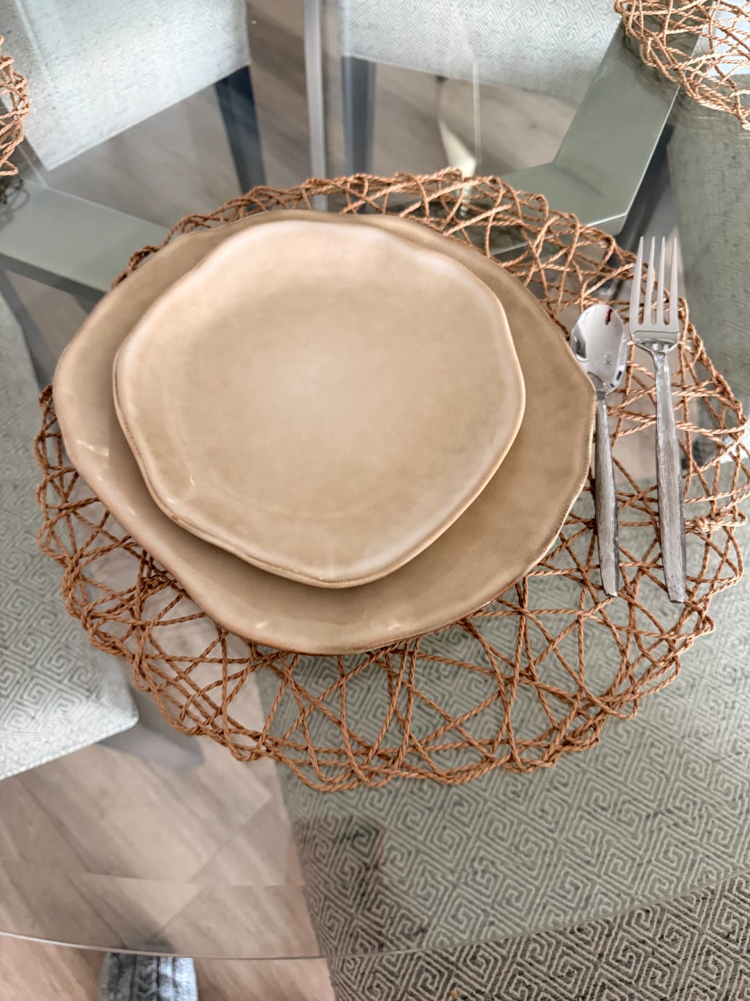 Customer photo review of 16-Piece Stoneware Set-Crema