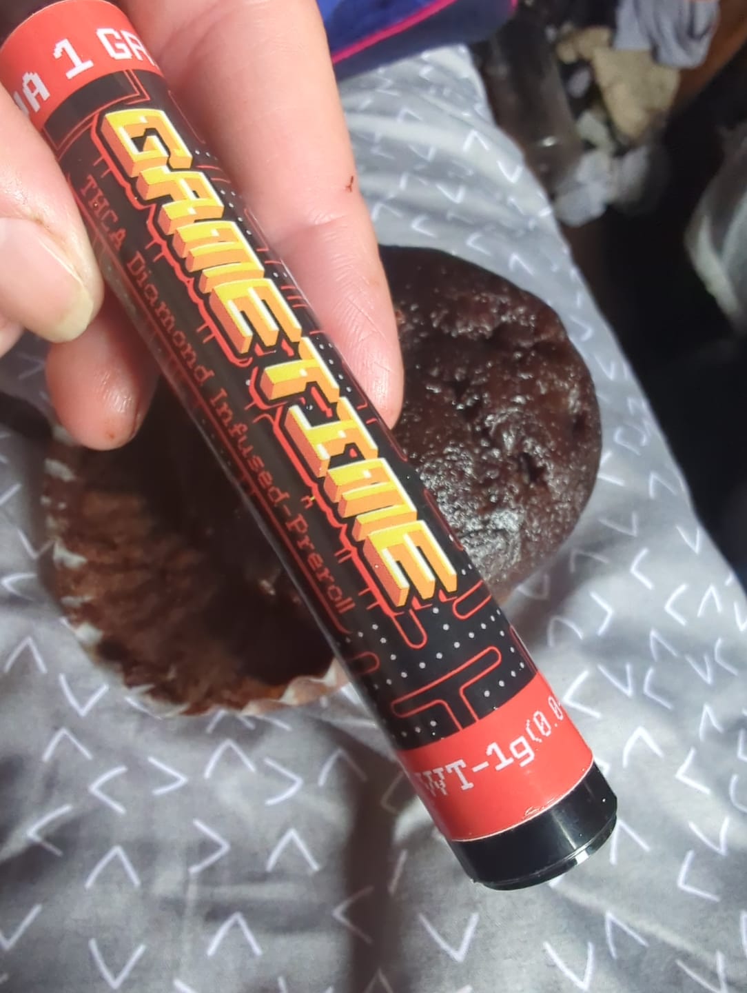 Customer photo review of Game Time Infused Preroll 1 Gram - Sativa
