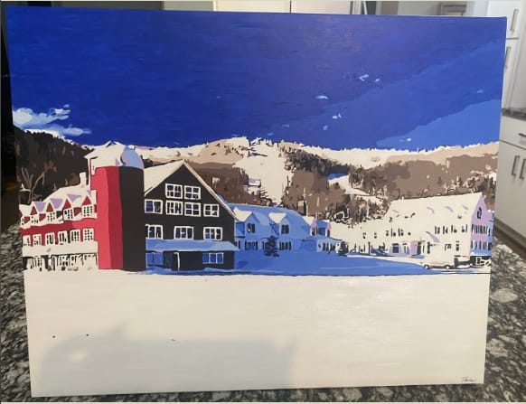 Customer photo review of Custom Paint By Numbers - Turn Trip Memory into Art