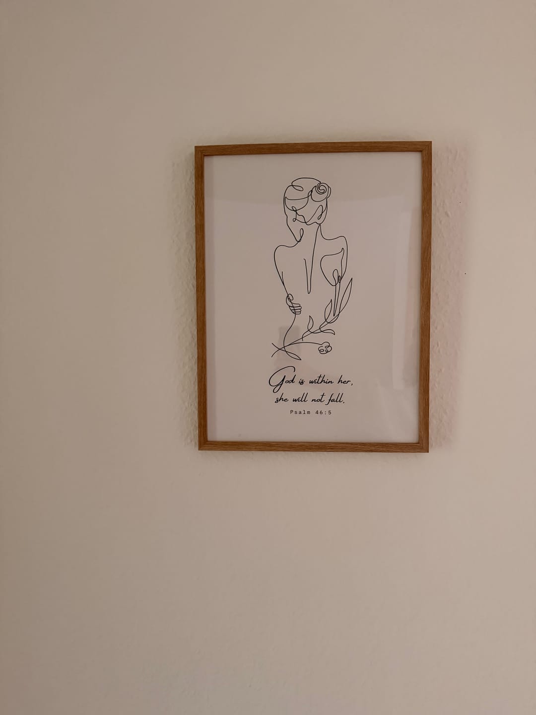 Customer photo review of God is within her Poster