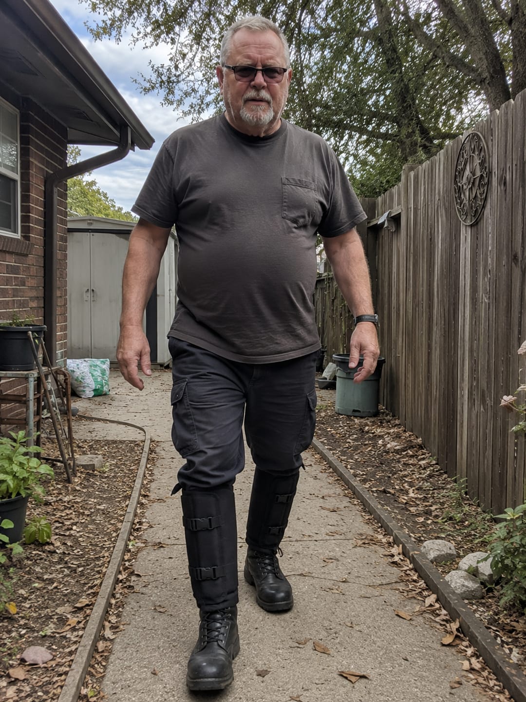 Customer photo review of Tactical Leg Gaiters|Snake & Thorn Proof
