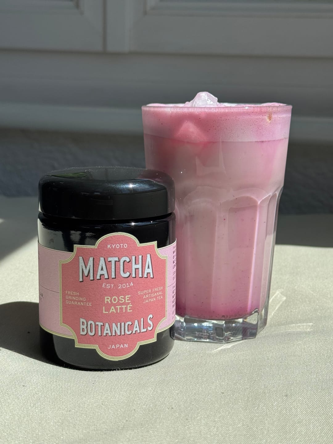 Customer photo review of Matcha Rose Latté