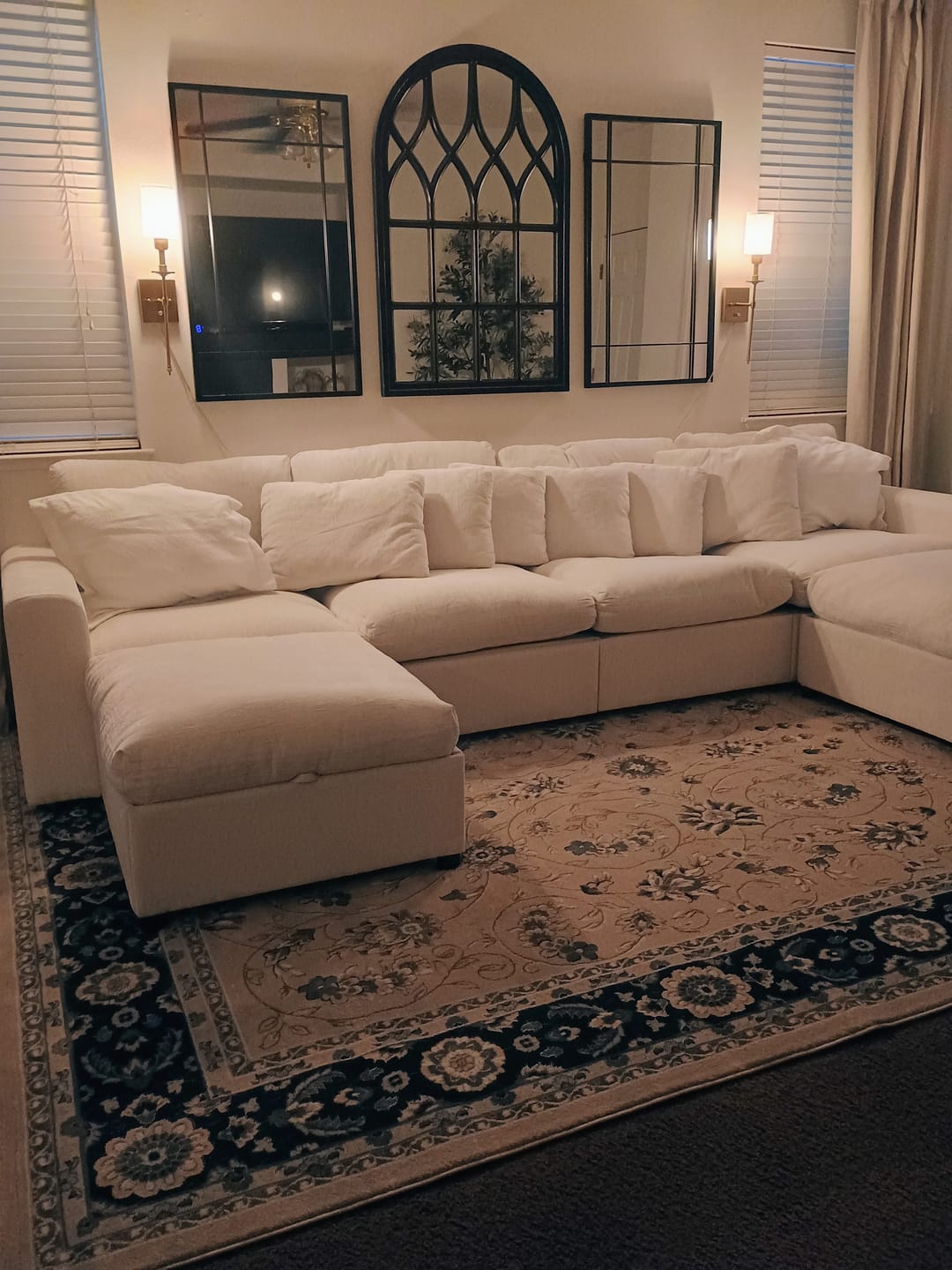 Customer photo review of Grand Cloud Modular Sectional Sofa