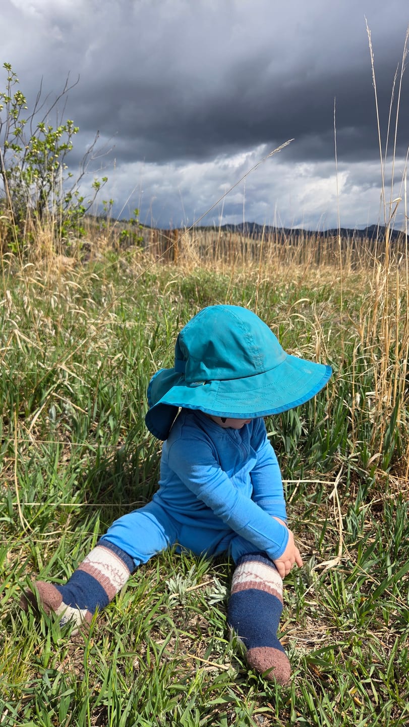 Customer photo review of Baby Merino Wool Adventure Zippy - All Season