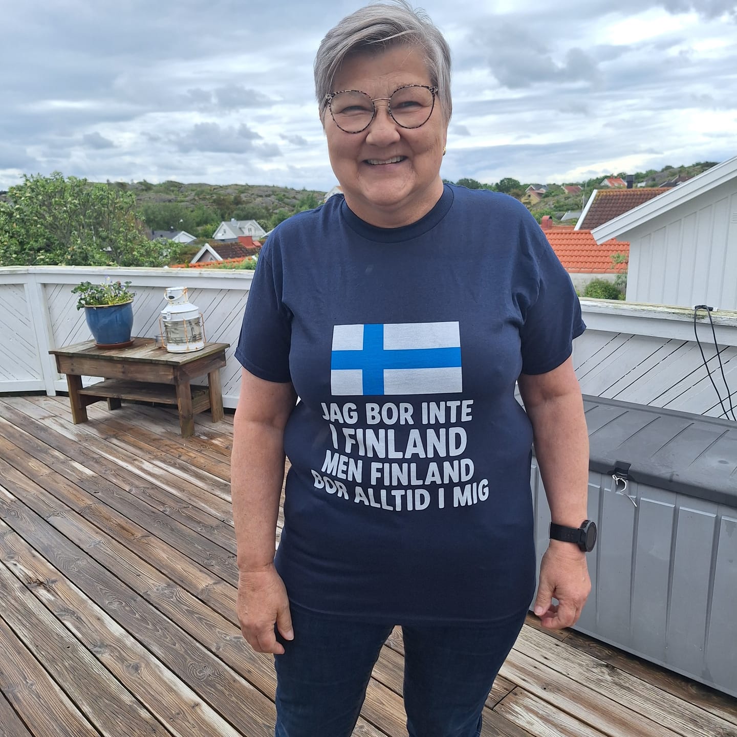Customer photo review of Finland i hjärtat-tröjan