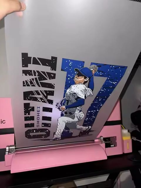 Customer photo review of Haolic 13" Pink A3 XP-1 Pro DTF Printer