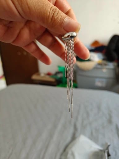 Customer photo review of Nova Tassel Ear Cuff