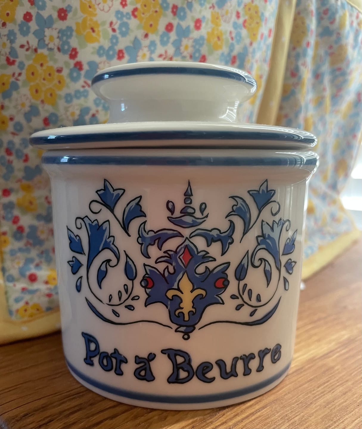 Customer photo review of Art Nouveau Butter Bell Crock - French-Inspired Ceramic Butter Keeper