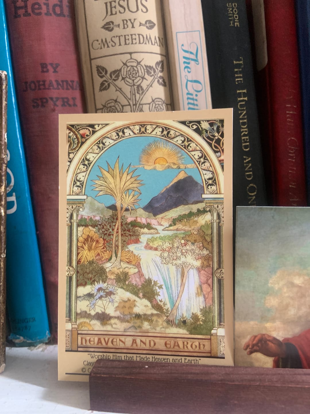 Customer photo review of New! Worship Him Who Made ... Heaven and Earth – Vintage Holy Card – pack of 10/100/1000
