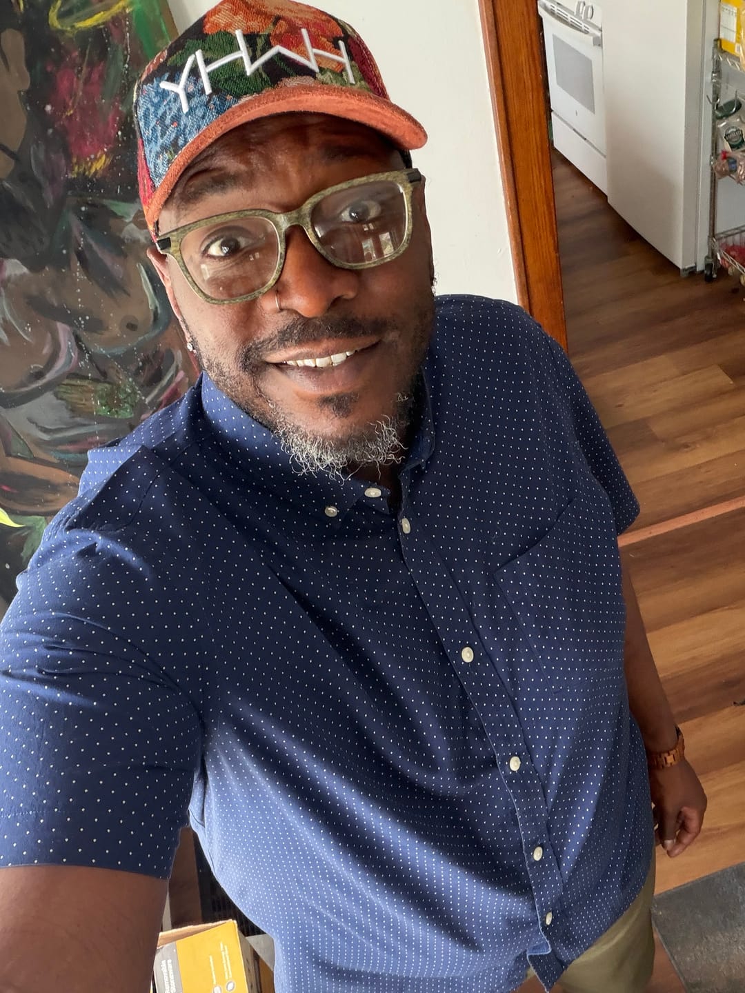Customer photo review of Floral YHWH Hat