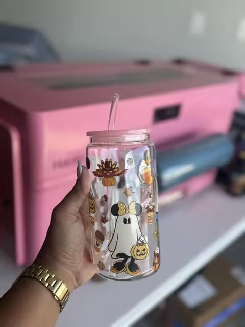 Customer photo review of Haolic UX7 Mini 13'' UV DTF Printer with Built-in Laminator & Cutter All-in-One Bundle