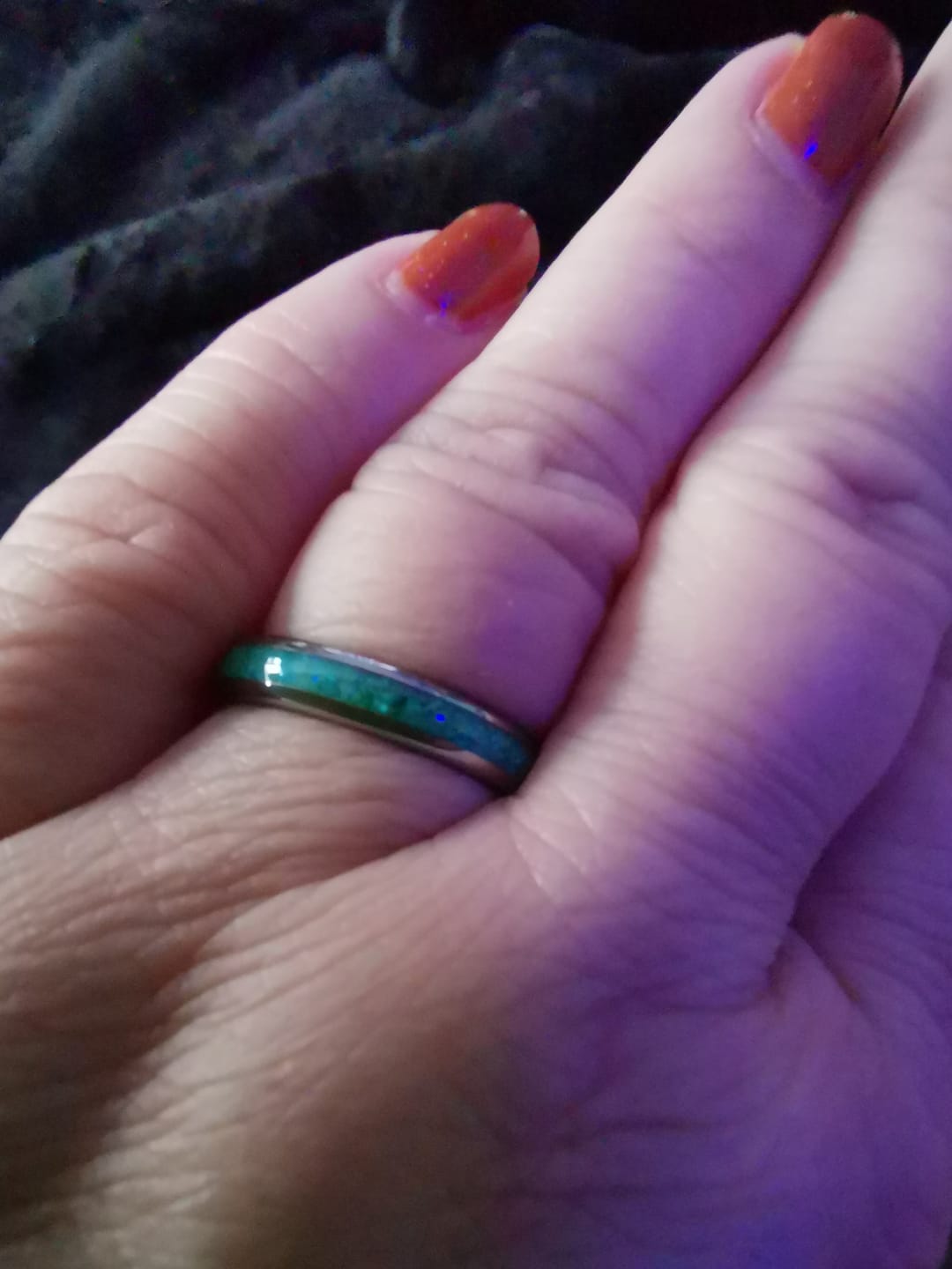 Customer photo review of The Green Opal 4mm Wonder Ring
