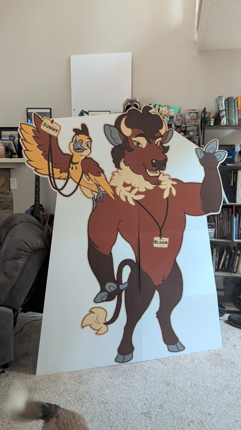 Customer photo review of Personalized Cardboard Cutouts | Custom Life Size Cutout