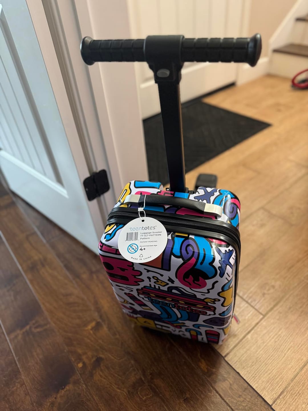 Customer photo review of Graffiti Detachable Scooter Luggage