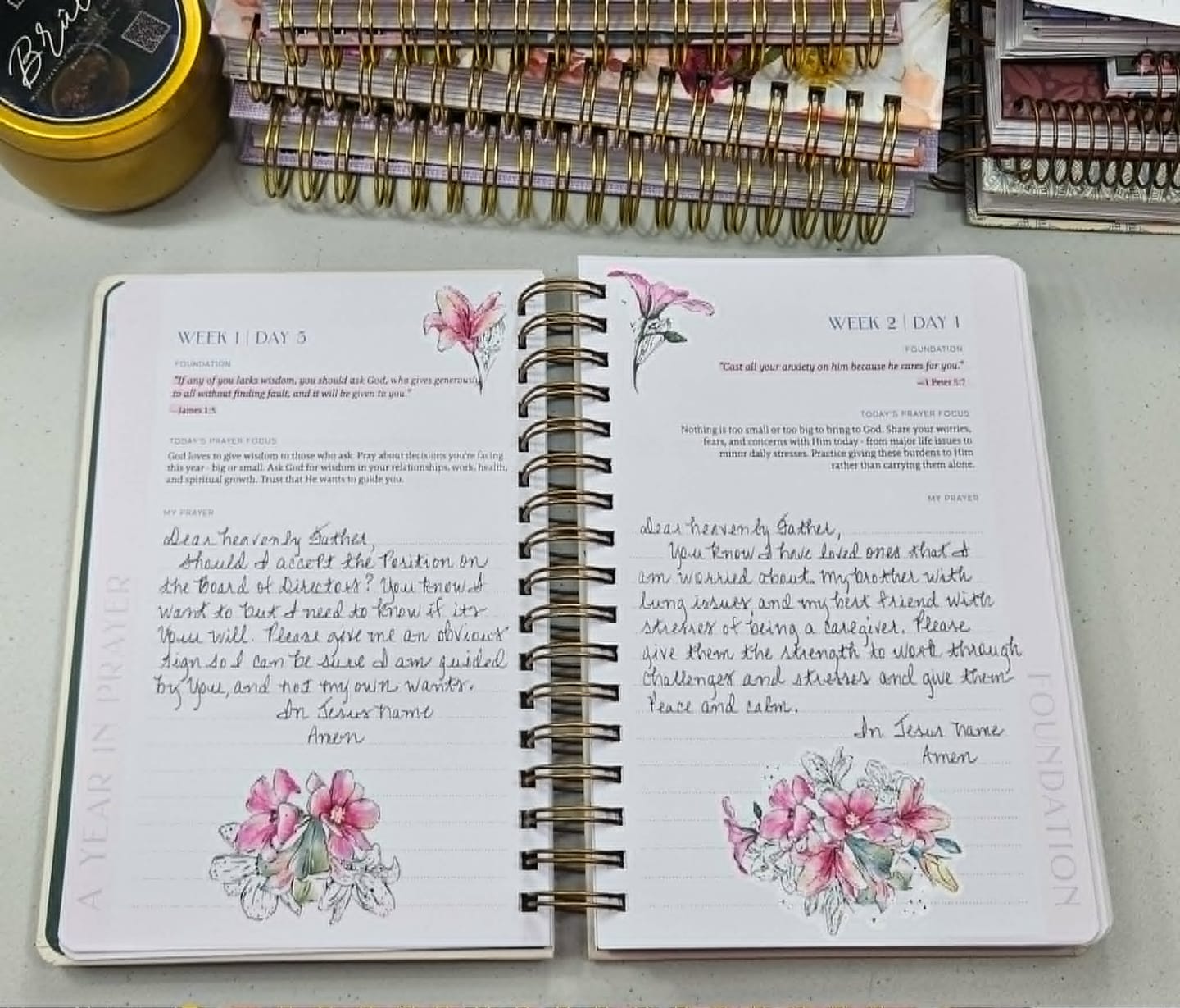 Customer photo review of A Year In Prayer: A Journey of Daily Prayer and Reflection