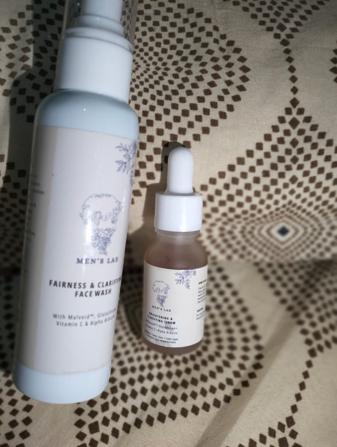 Customer photo review of Brightening bundle( Brightening Serum+Fairness Face Wash)