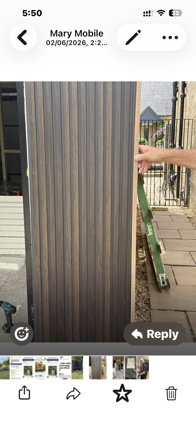 Customer photo review of Outdoor End Trim (Multiple Colours)