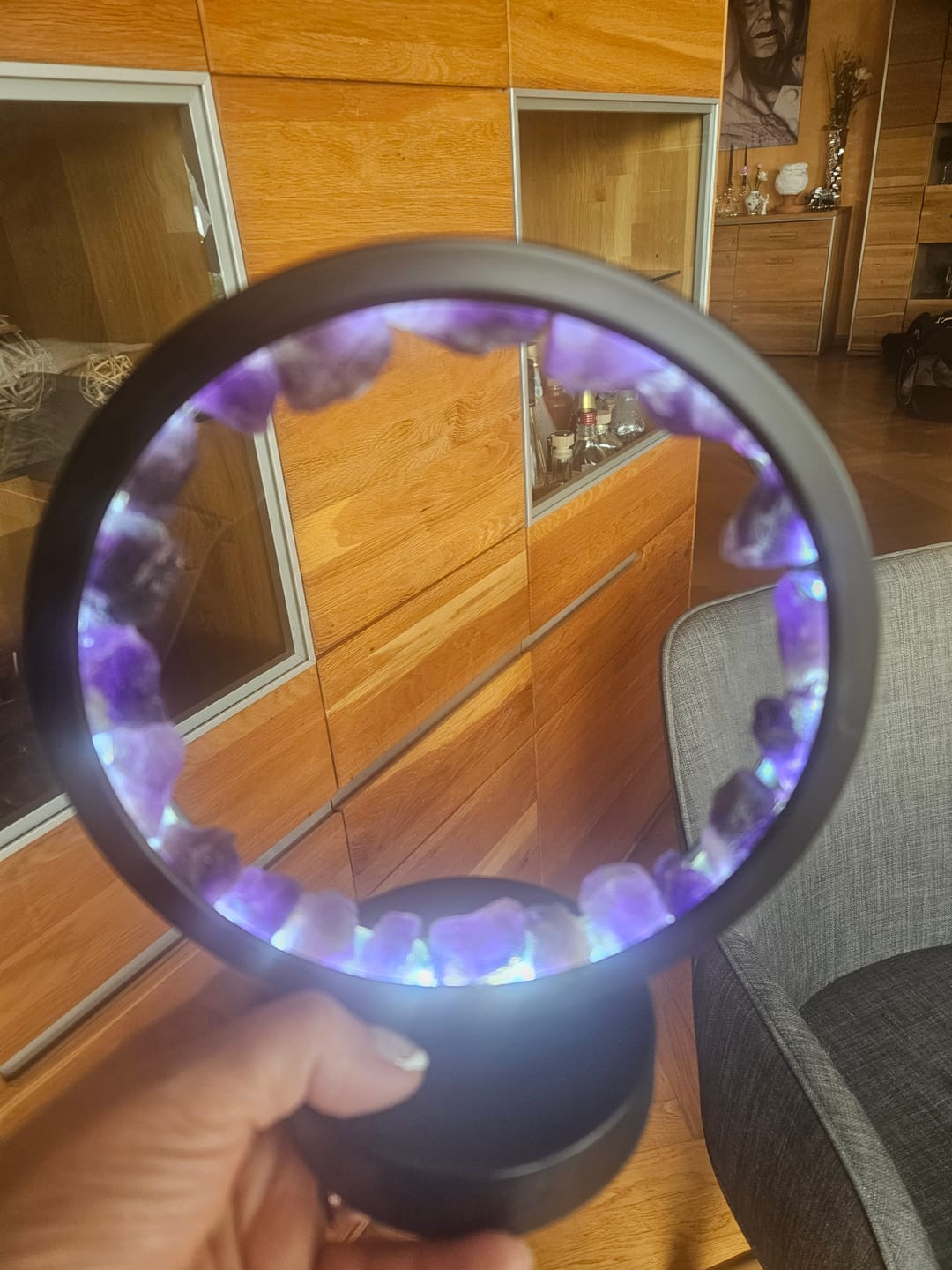 Customer photo review of Amethyst Edelsteinlampe „Innere Stille“