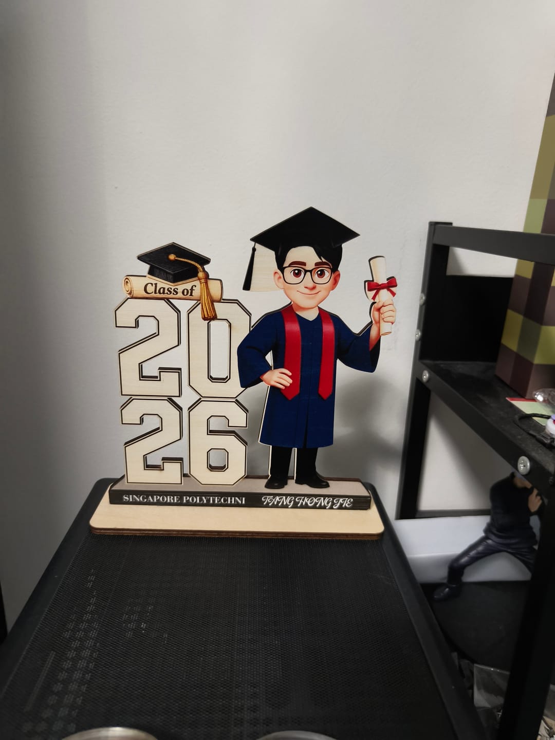 Customer photo review of Class Of 2026 2027 Senior - Personalized 2-Layered Wooden Plaque - Graduation Gift For Graduates, Daughter, Son