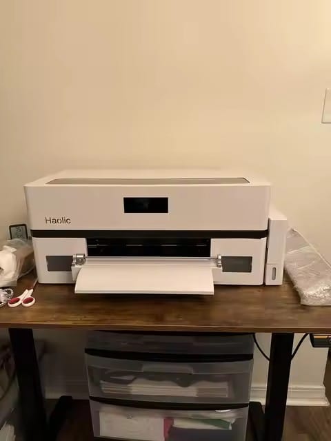Customer photo review of Haolic 13" Pink A3 XP-1 Pro DTF Printer