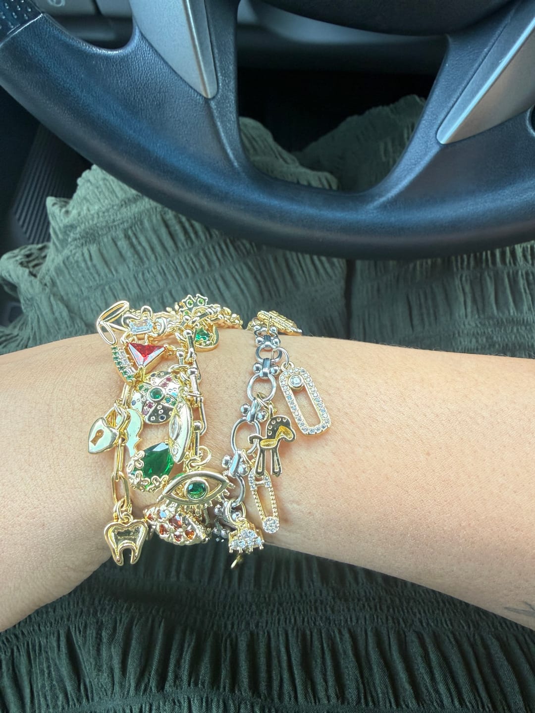 Customer photo review of 3 CHARM BUNDLE - Pick Your Charms TT LIVE