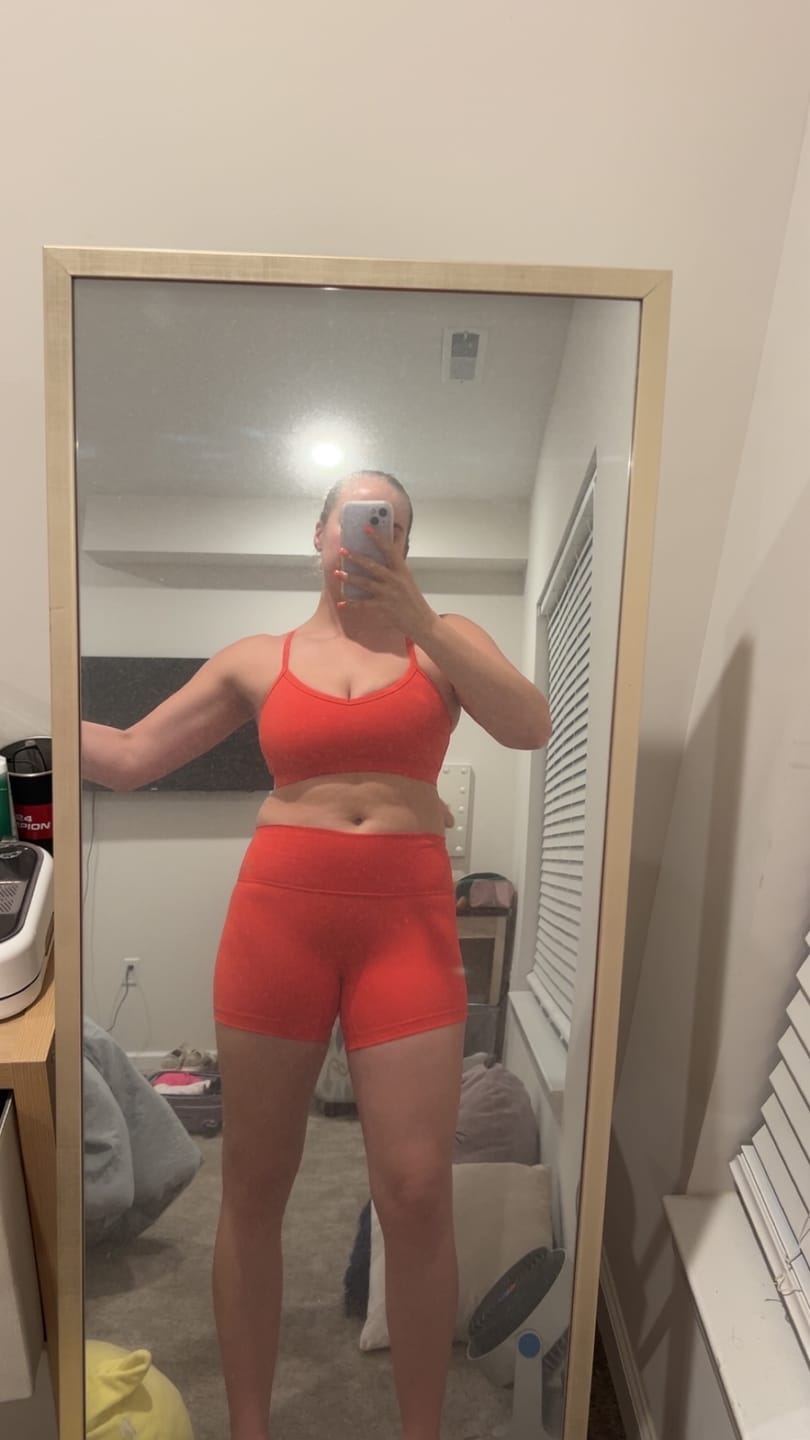 Customer photo review of BOLD Strappy Sports Bra