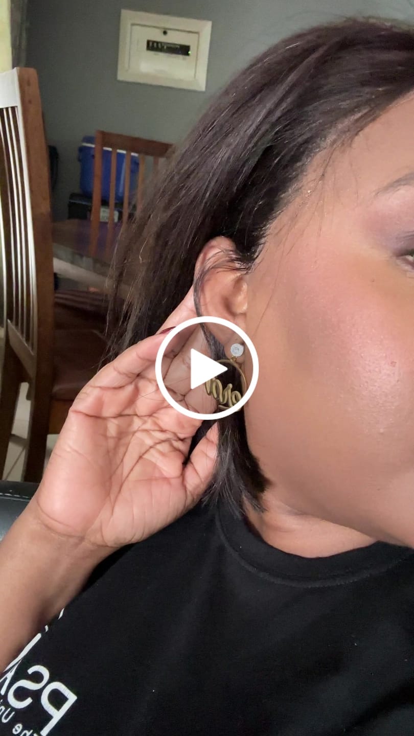 Customer video review of Gold Era Halo Mini Drop Hoops ✨