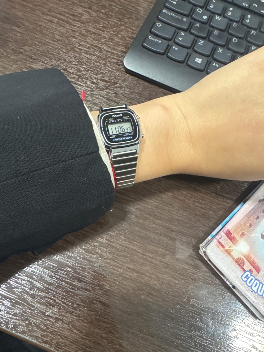 Customer photo review of Reloj Casio Vintage LA670WA-1A2JF Plateado Mini JDM