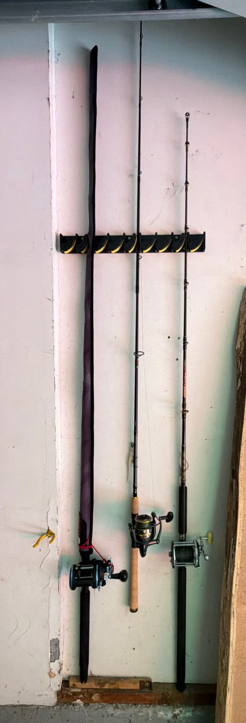 Customer photo review of Beyond Fishing GripLock Vertical Fishing Rod Rack