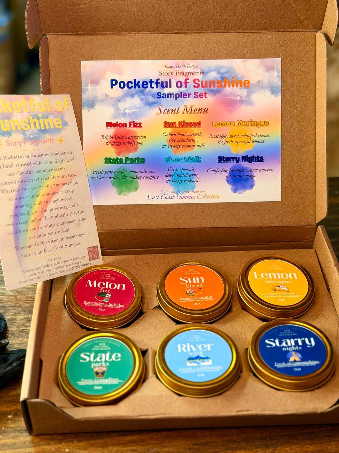 Customer photo review of 2 oz Candle Tin 6-Pack Shipping Box™