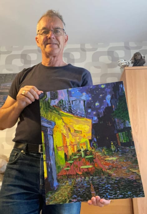 Customer photo review of Custom Paint By Numbers - Turn Trip Memory into Art