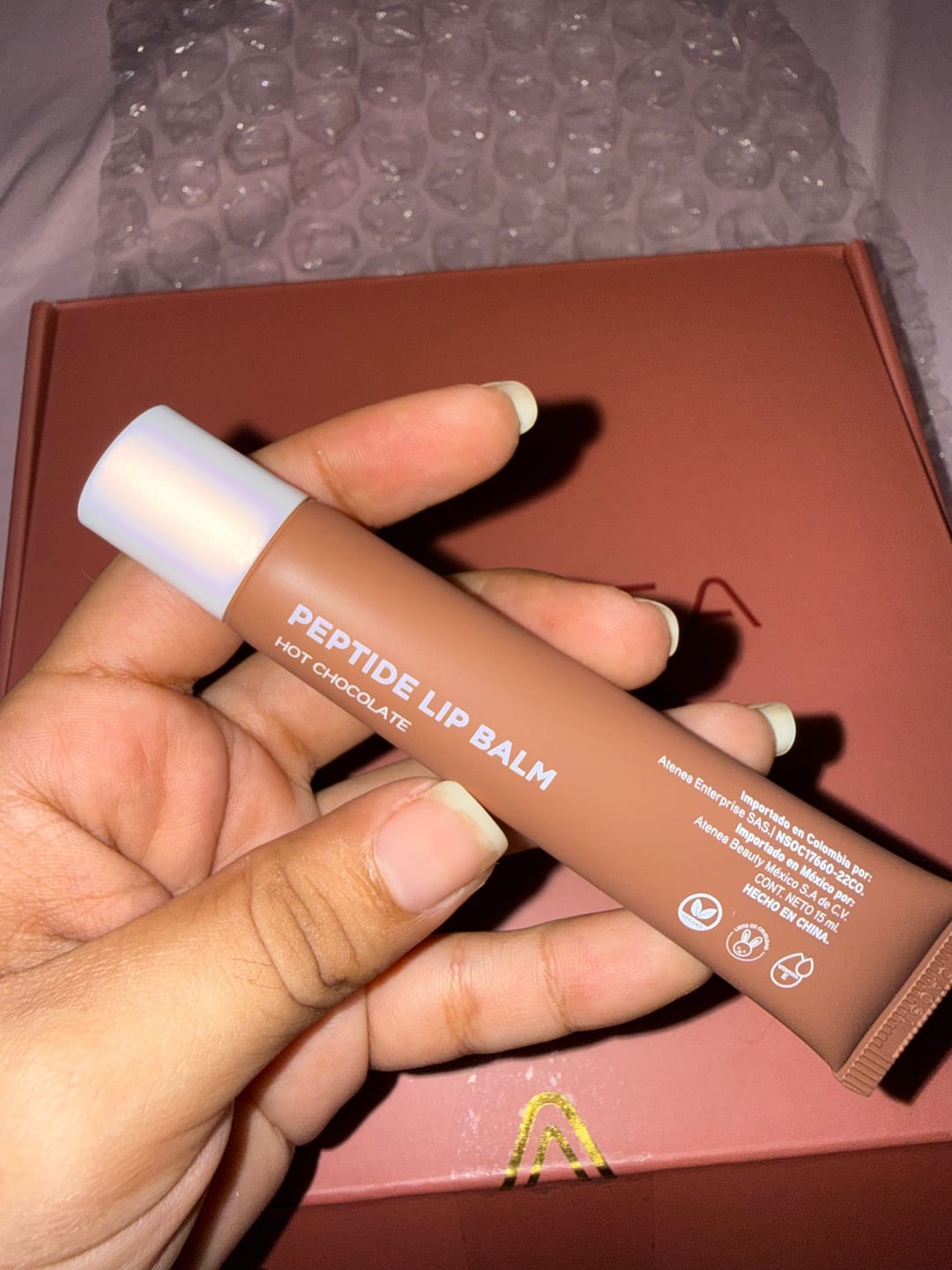 Customer photo review of PEPTIDE LIP BALM