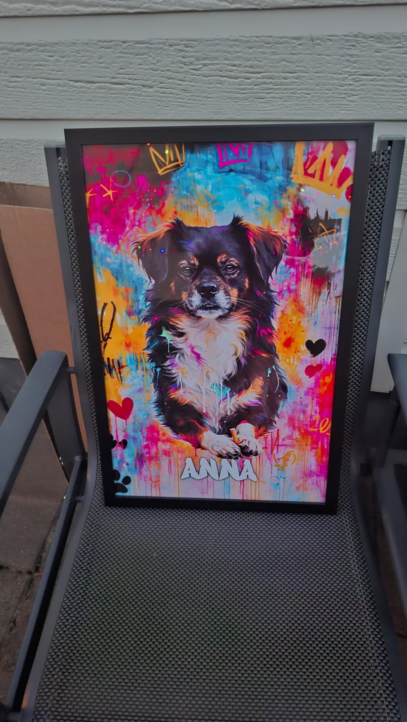 Customer photo review of Graffiti - Gepersonaliseerde Poster