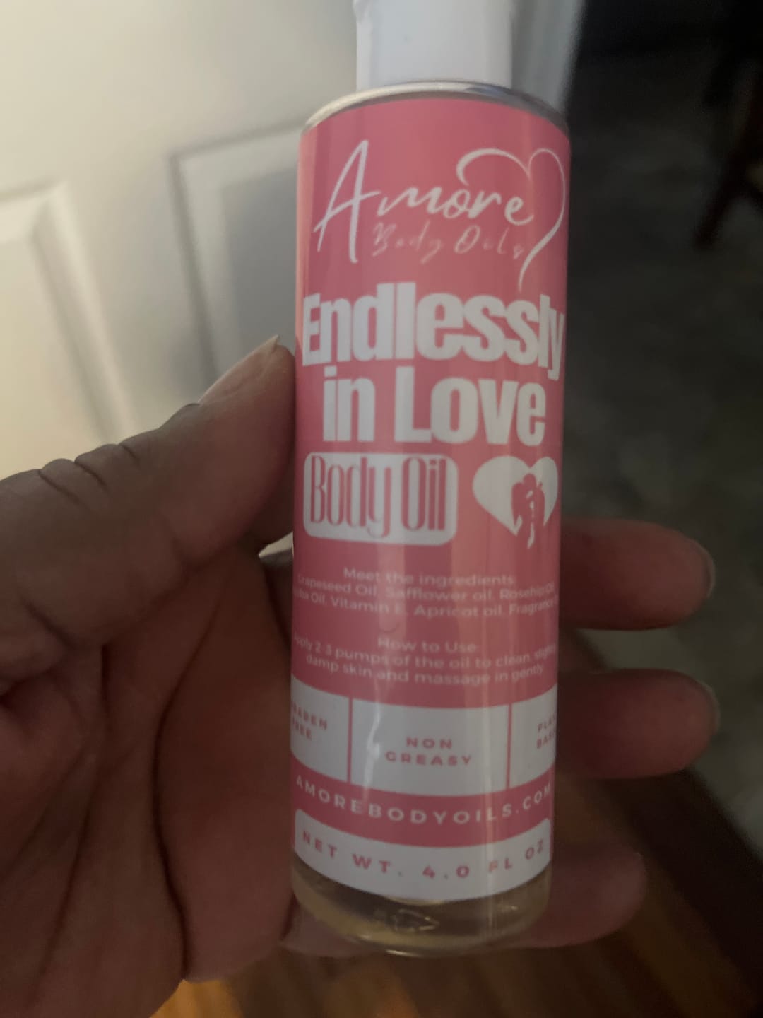 Customer photo review of Endlessly in Love - Body Oil