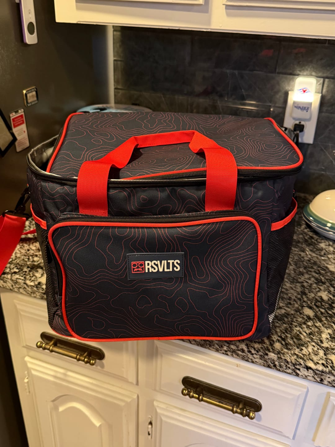 Customer photo review of Navy Topo – Cooler Bag