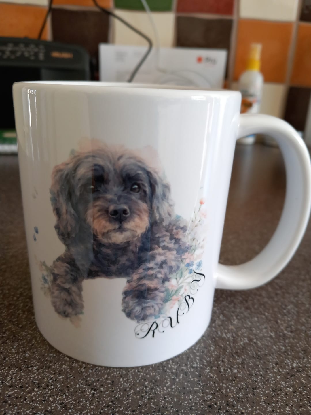 Customer photo review of Watercolour - Personalised Mug