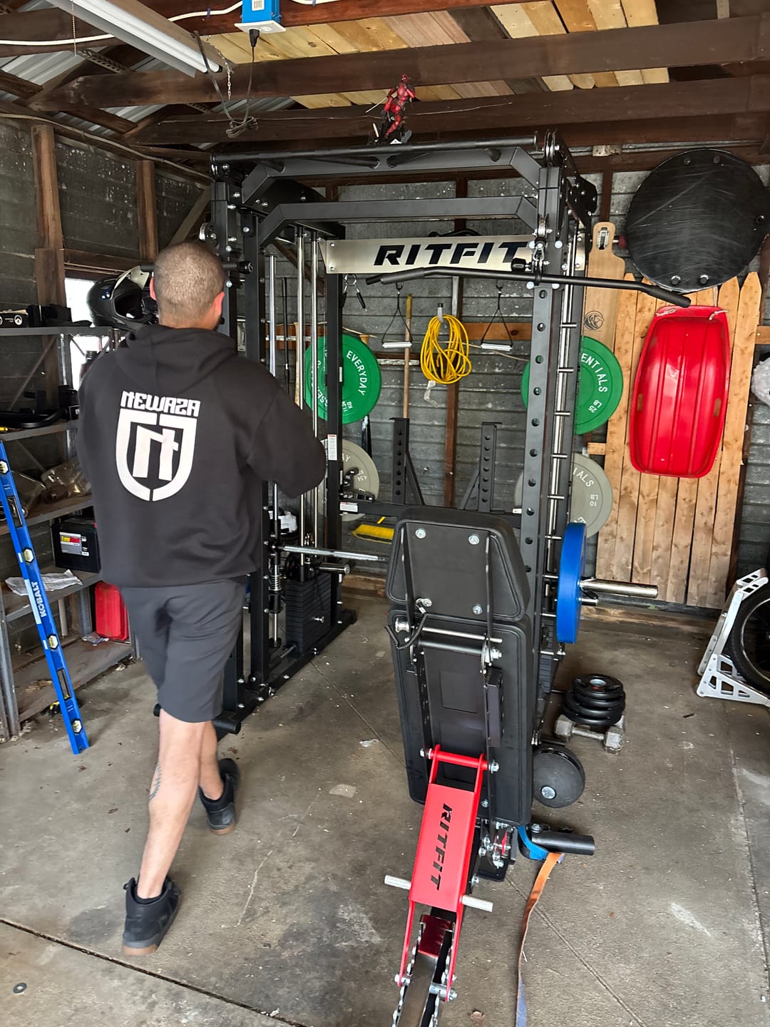 Customer photo review of RitFit M2 SERIES Multi-Functional Modular Home Gym Package