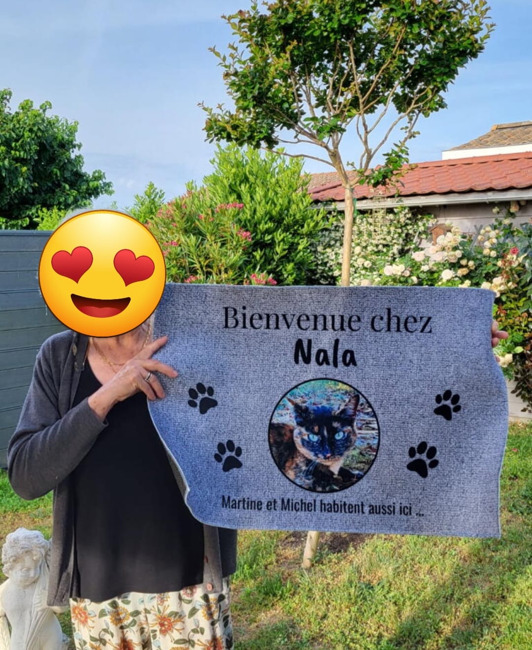 Customer photo review of Photo téléchargée - Paillasson personnalisé