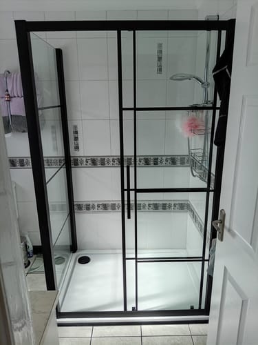 Customer photo review of 1200 x 900 Rectangle Stone Shower Tray