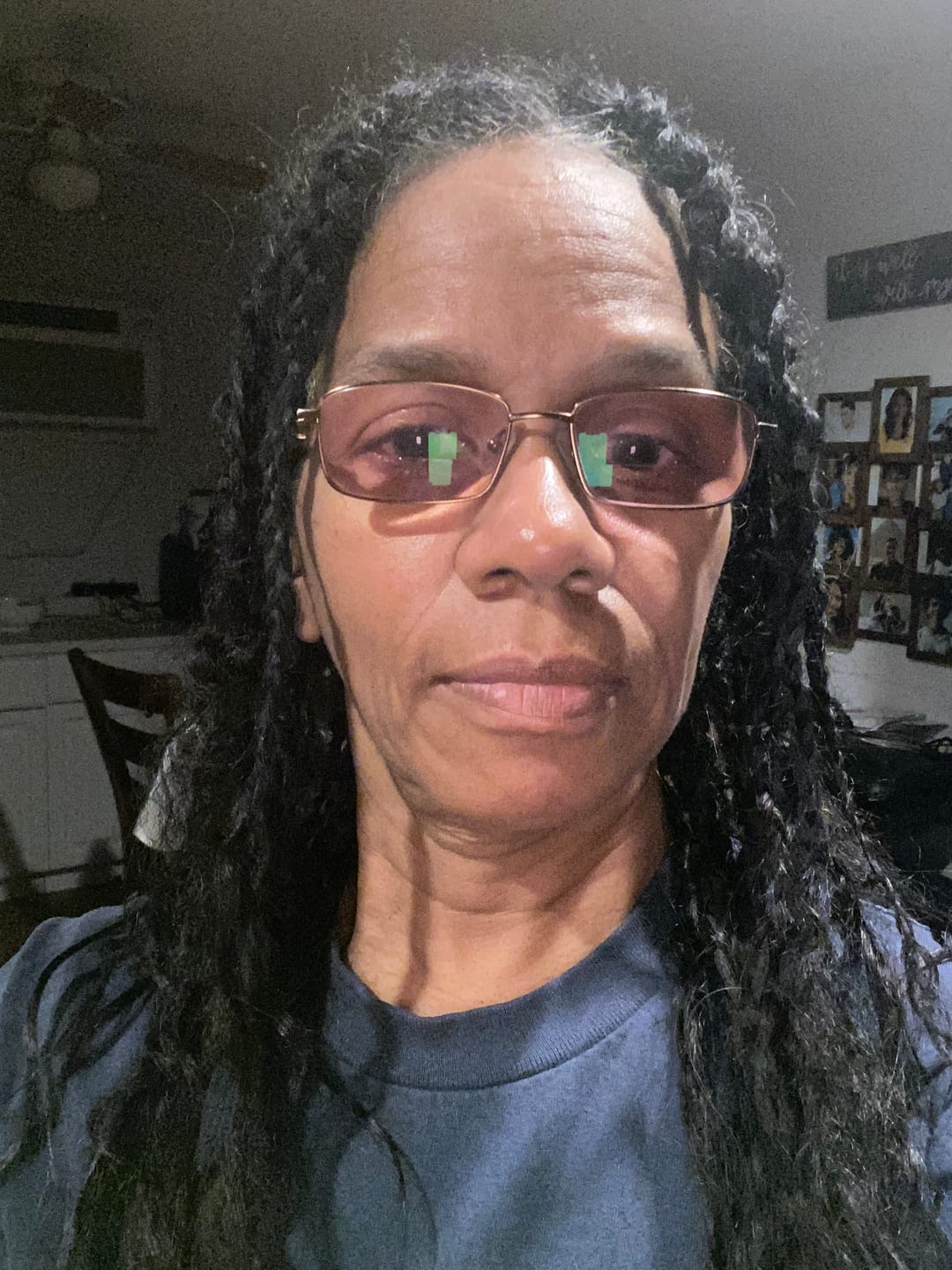 Customer photo review of Long Satin Bonnet for Braids & Curly Hair