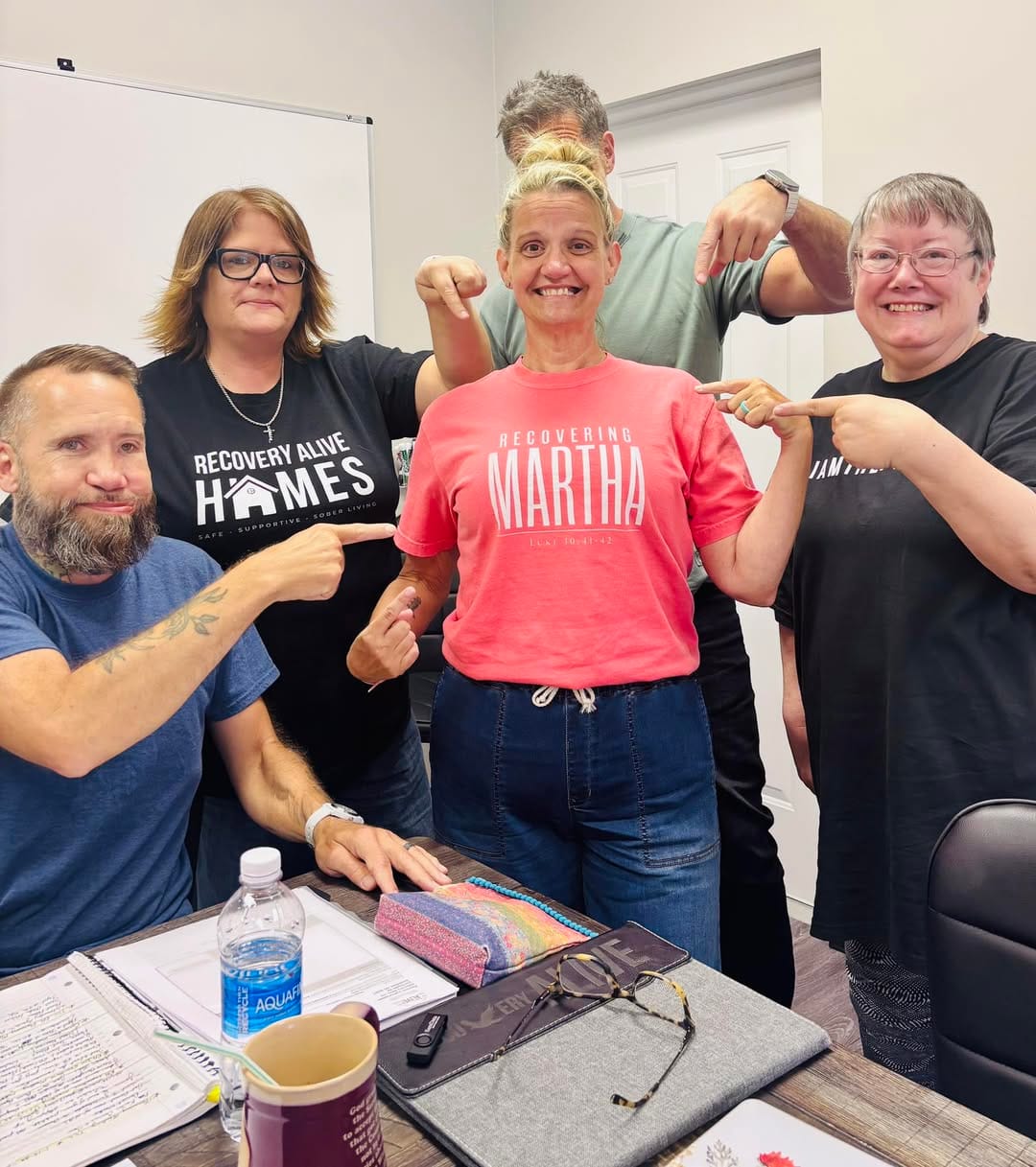 Customer photo review of Recovering Martha T-Shirt
