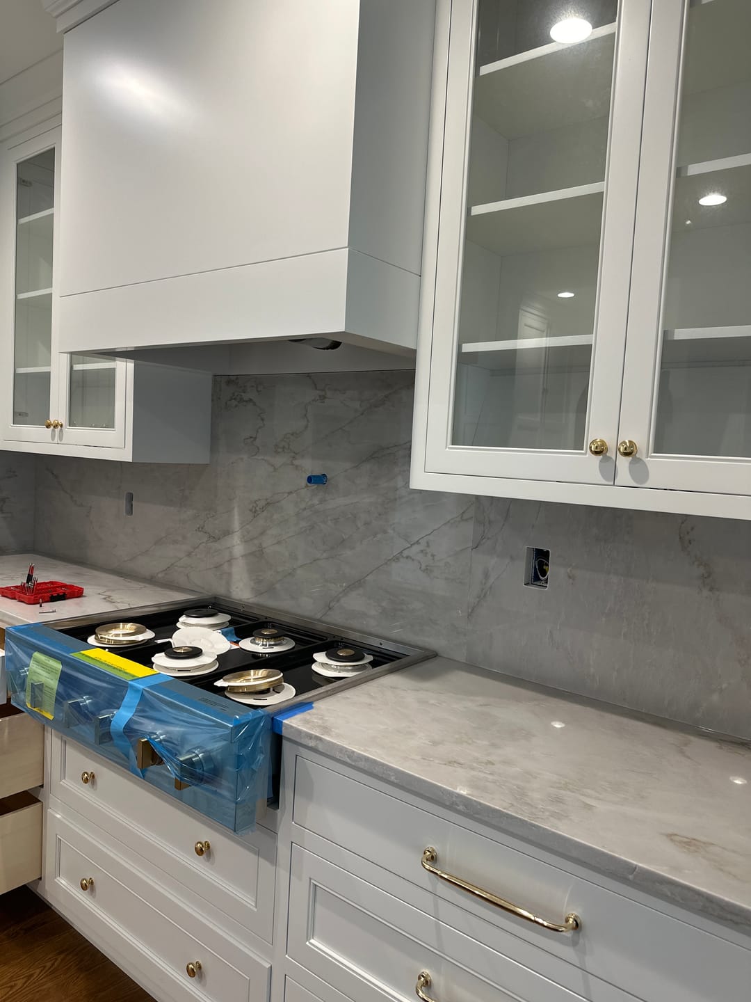 Customer photo review of Classic Cabinet Pulls - Unlacquered Brass Polished