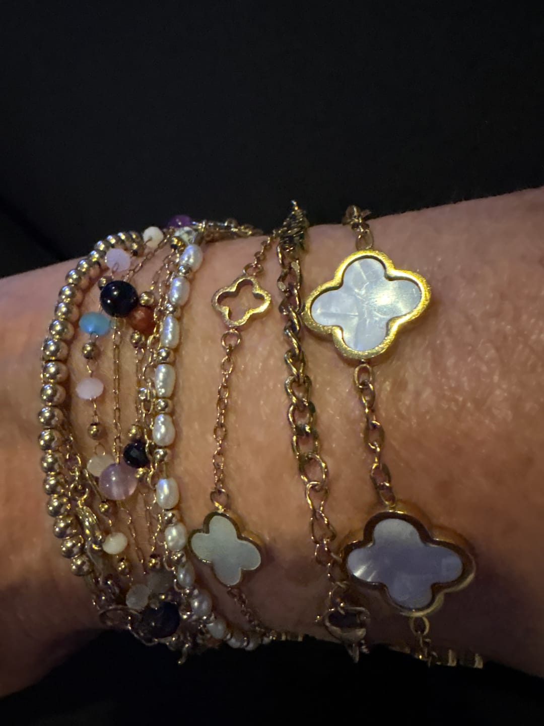Customer photo review of Lucia Clover Bracelet