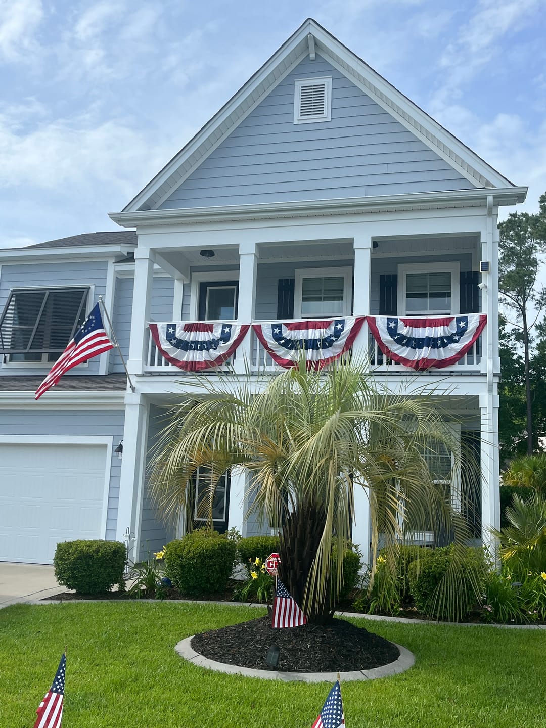 Customer photo review of Betsy Ross Flag - Fully Sewn and Embroidered