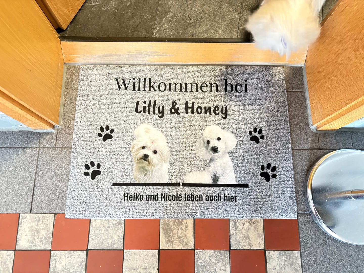 Customer photo review of Personalisierte Fußmatte - Willkommen bei