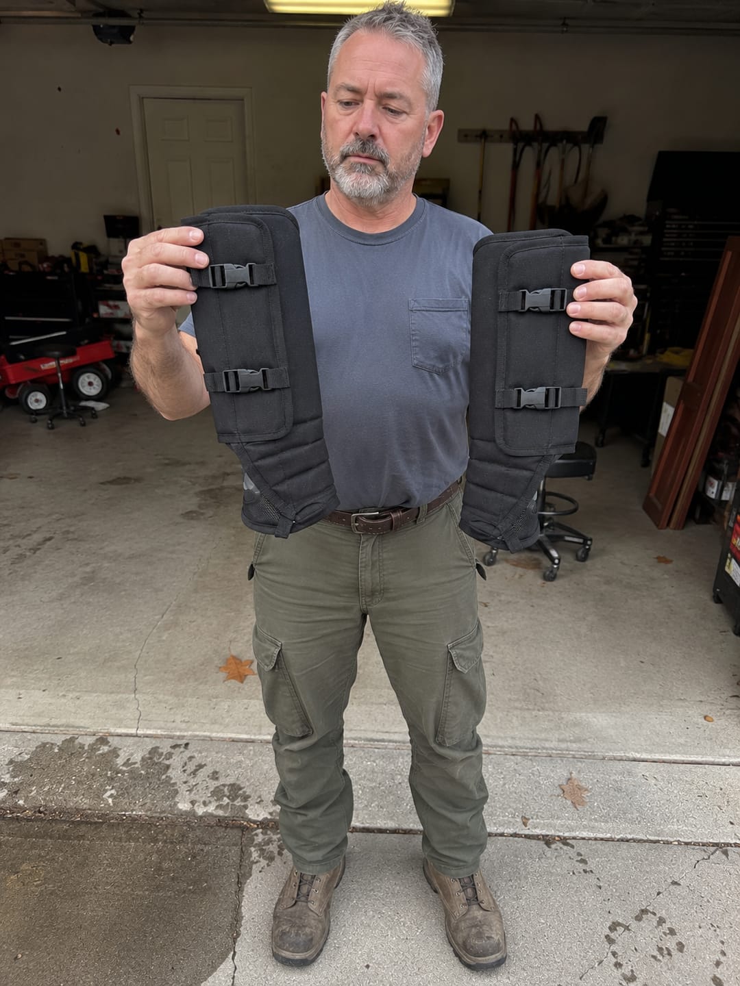 Customer photo review of Tactical Leg Gaiters|Snake & Thorn Proof