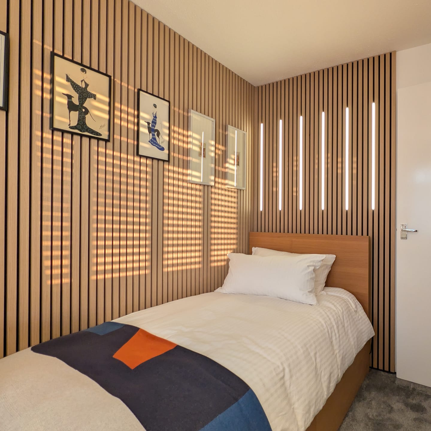 Customer photo review of Wooden Wall Panel | Natural Oak | Premium 3-sided Wood Veneer