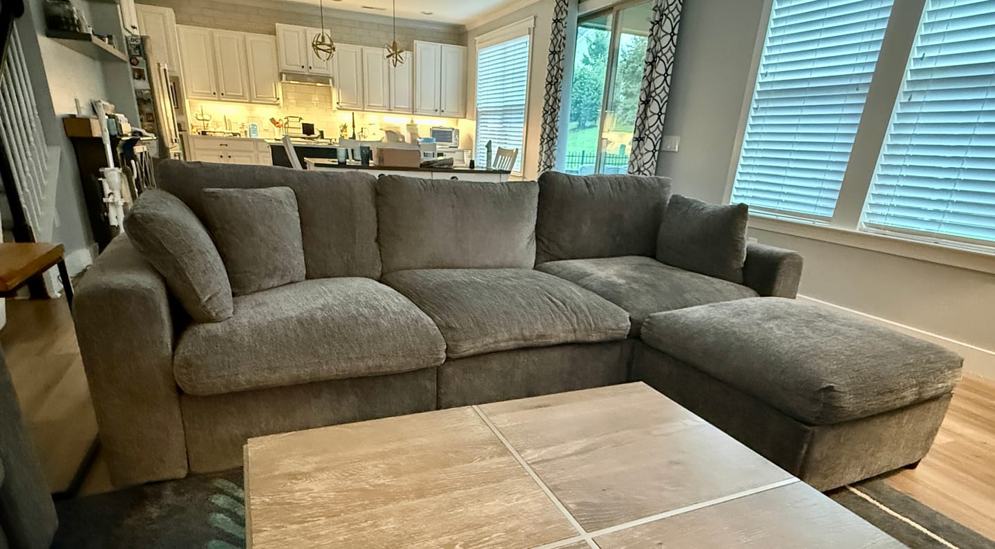 Customer photo review of Grand Cloud Modular Sectional Sofa